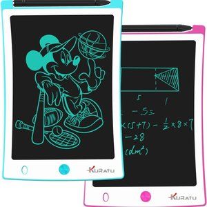 KURATU 2 Pack-8.5 inch Drawing Tablet Pads Reusable LCD Writing Tablet for Kids